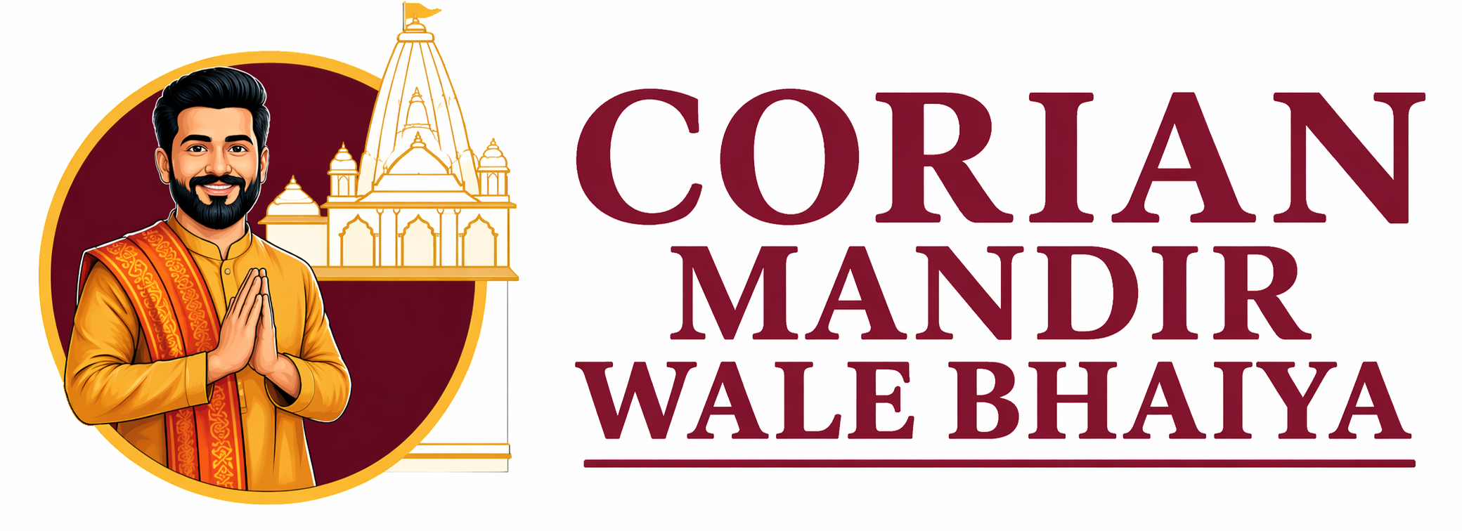 Corian Mandir wale Bhaiya Logo