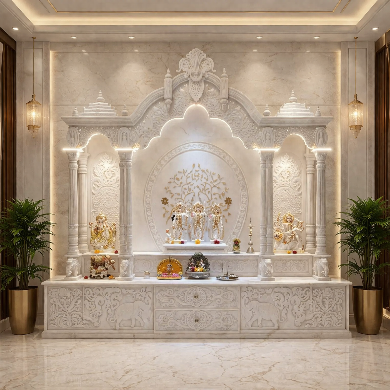 Marble Home Temple