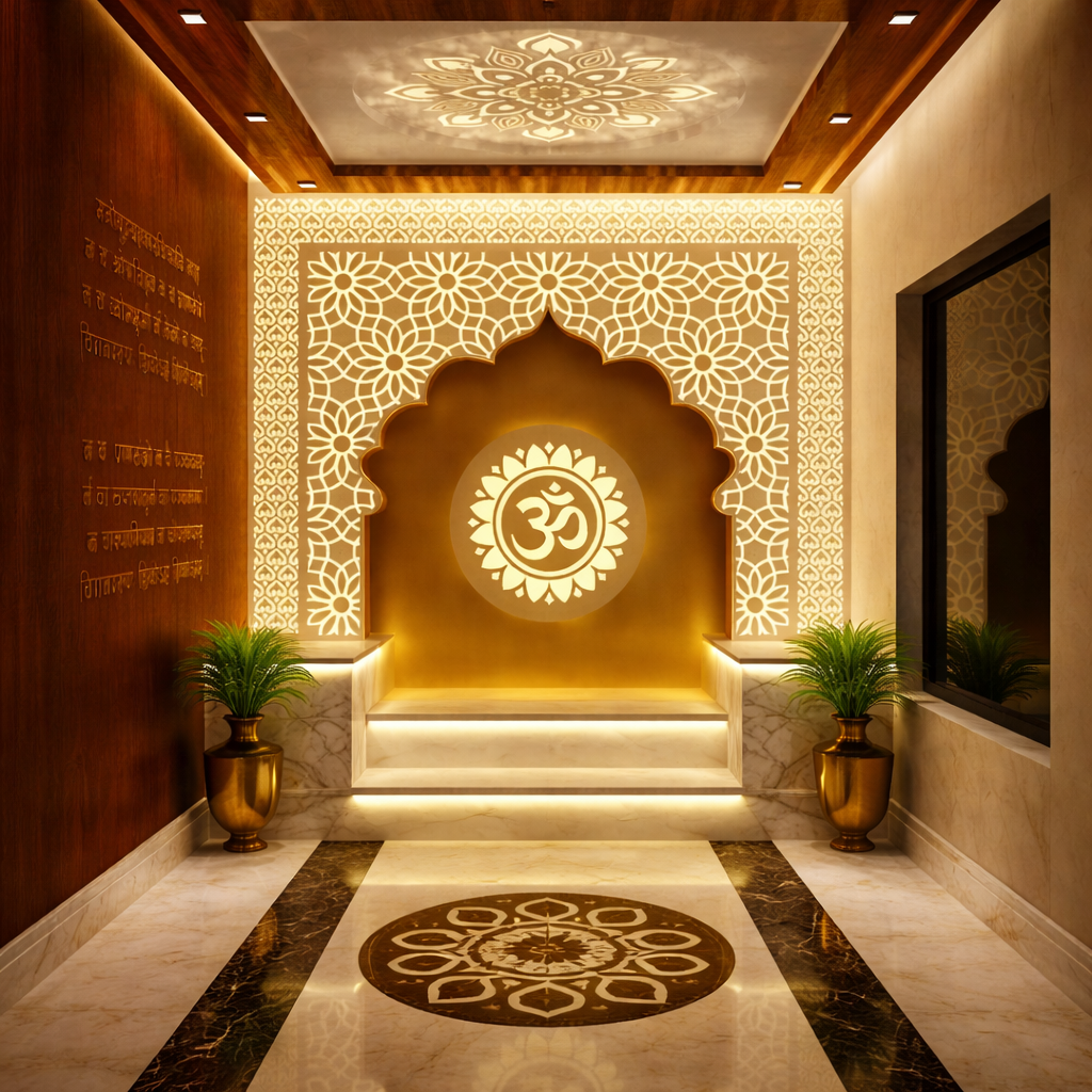 Luxury Corian Om Temple Design