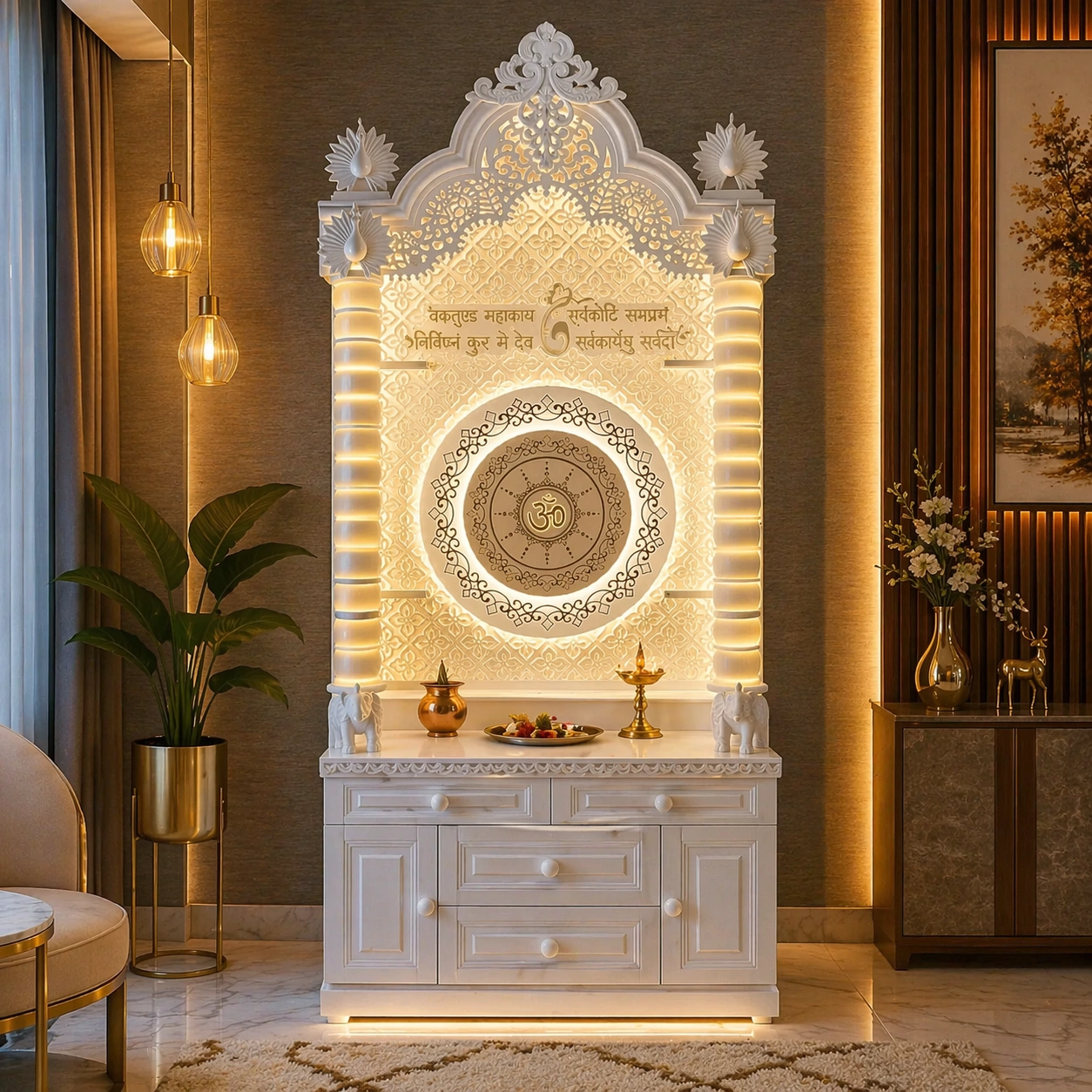 Baklit Corian Mandir