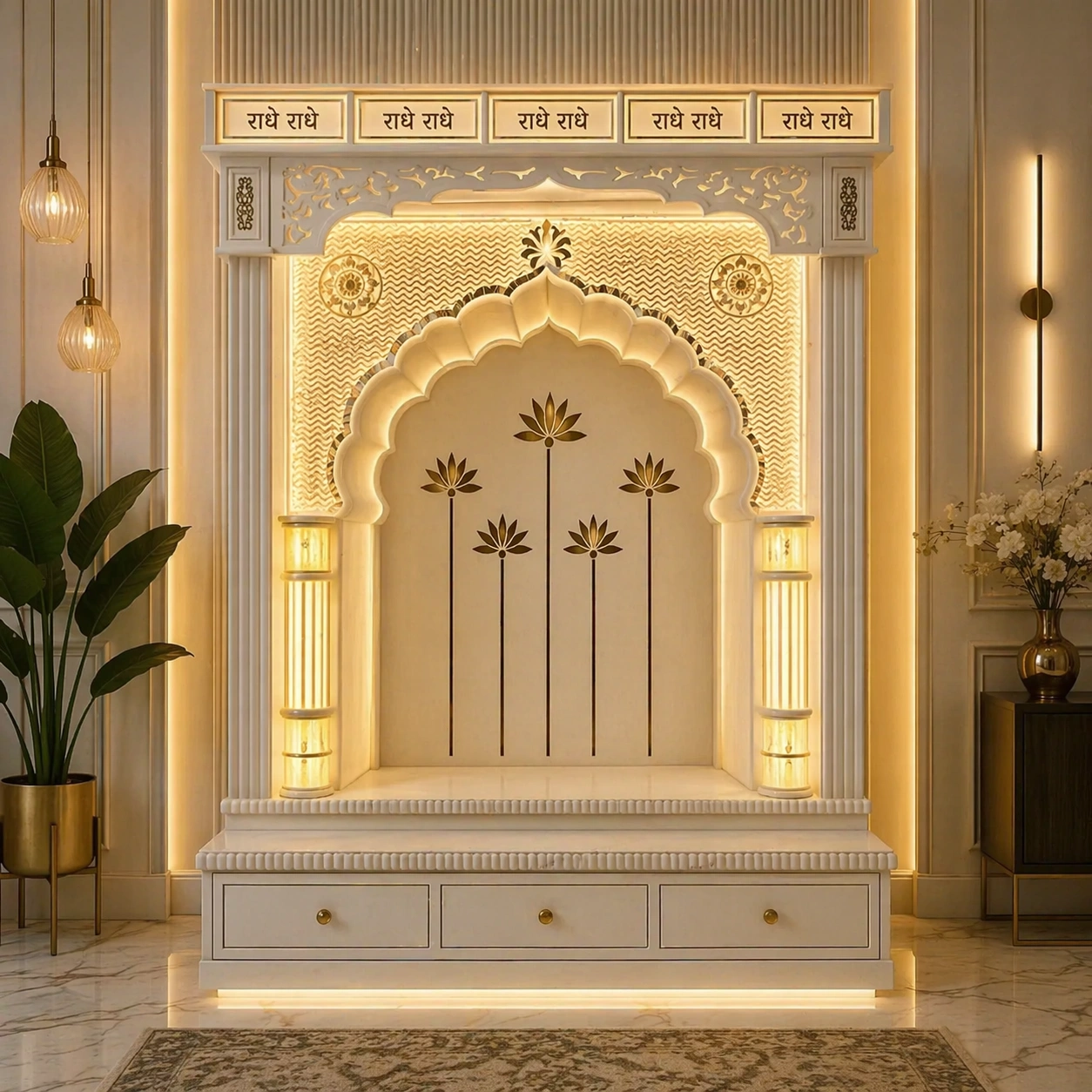 Big Size Corian Temple Design