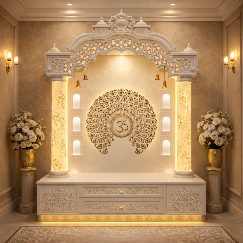 Corian 3d Lighting Mandir
