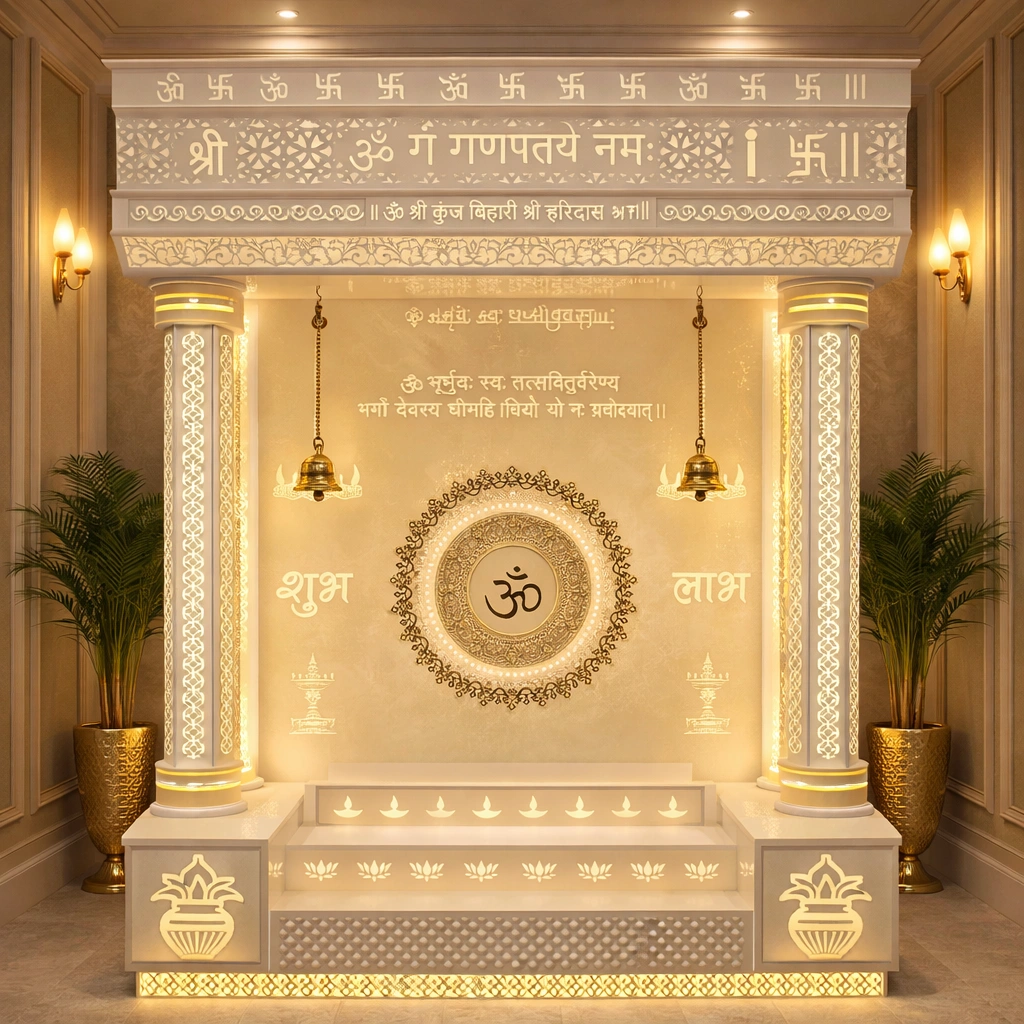 Corian Om Mandir Design
